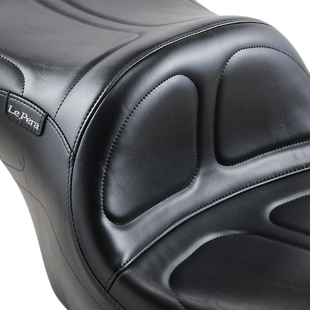 Maverick Seat - Without Backrest - Stitched - Black - FLH/FLT '02-'07