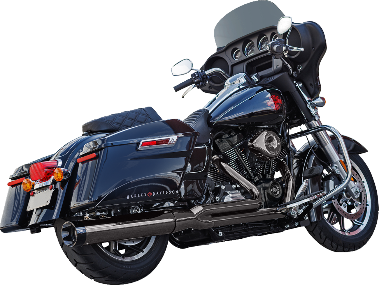 2-Into-1 Lava Chrome Sidewinder® Exhaust System - Race Only