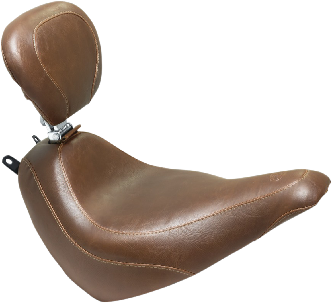 Wide Tripper™ Seat - With Driver's Backrest - Brown Stitch