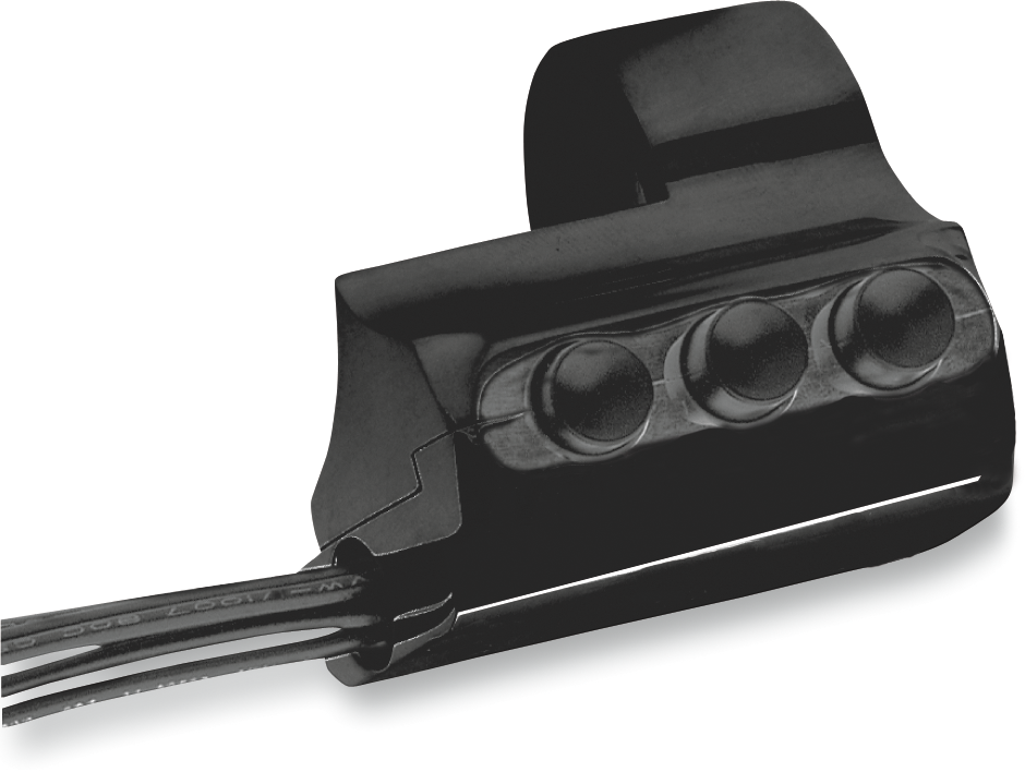 Contour Billet Handlebar Switch - Right Side - Three Button - Black