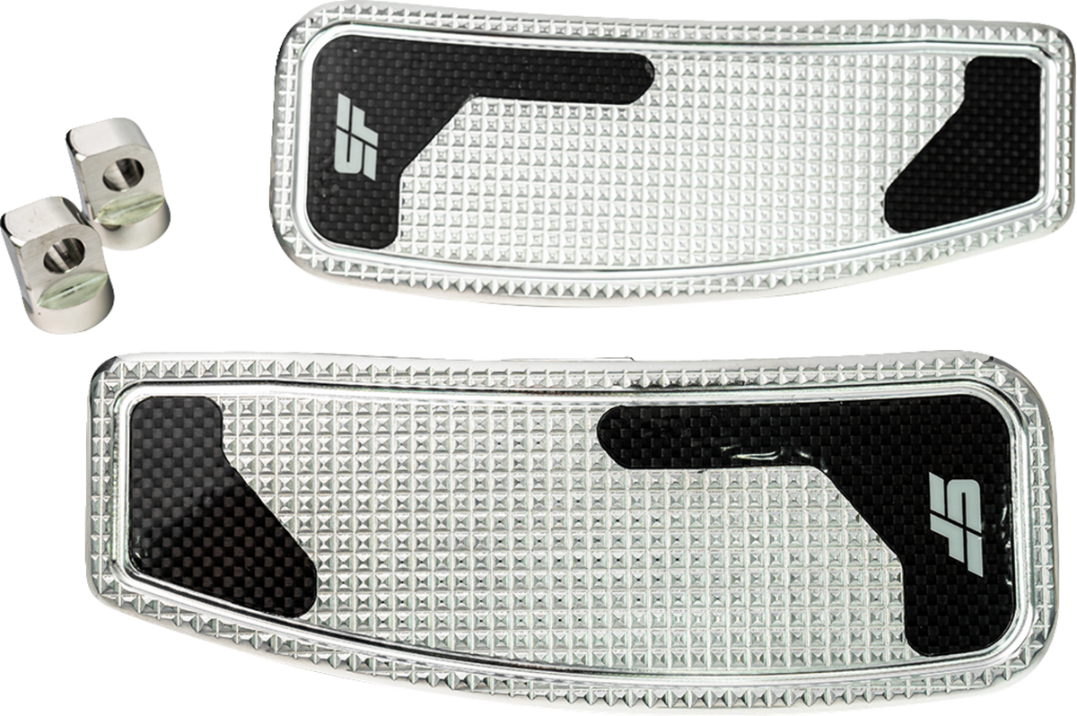 Mini Floorboards - Chrome Polished - Male Mount