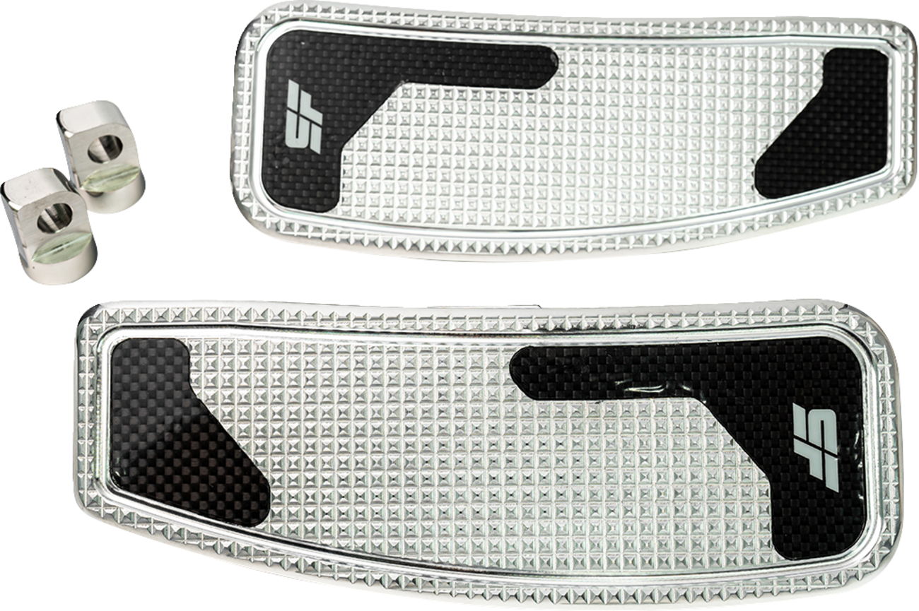 Mini Floorboards - Chrome Polished - Male Mount