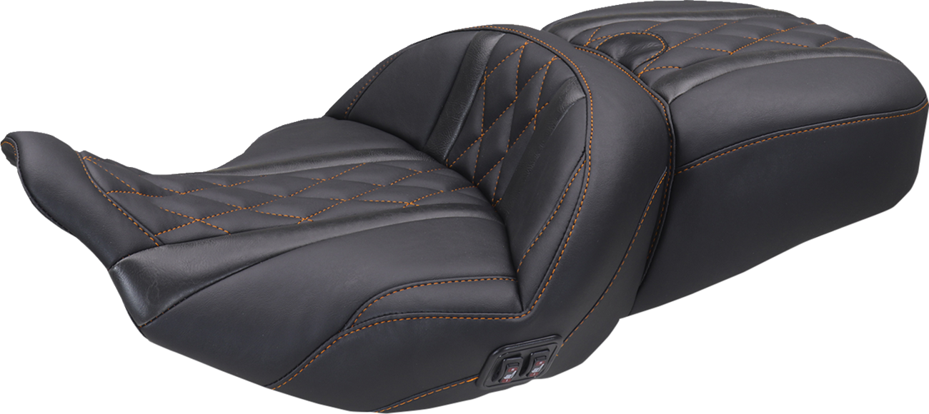 Heated Super Touring One Piece 2-Up Seat