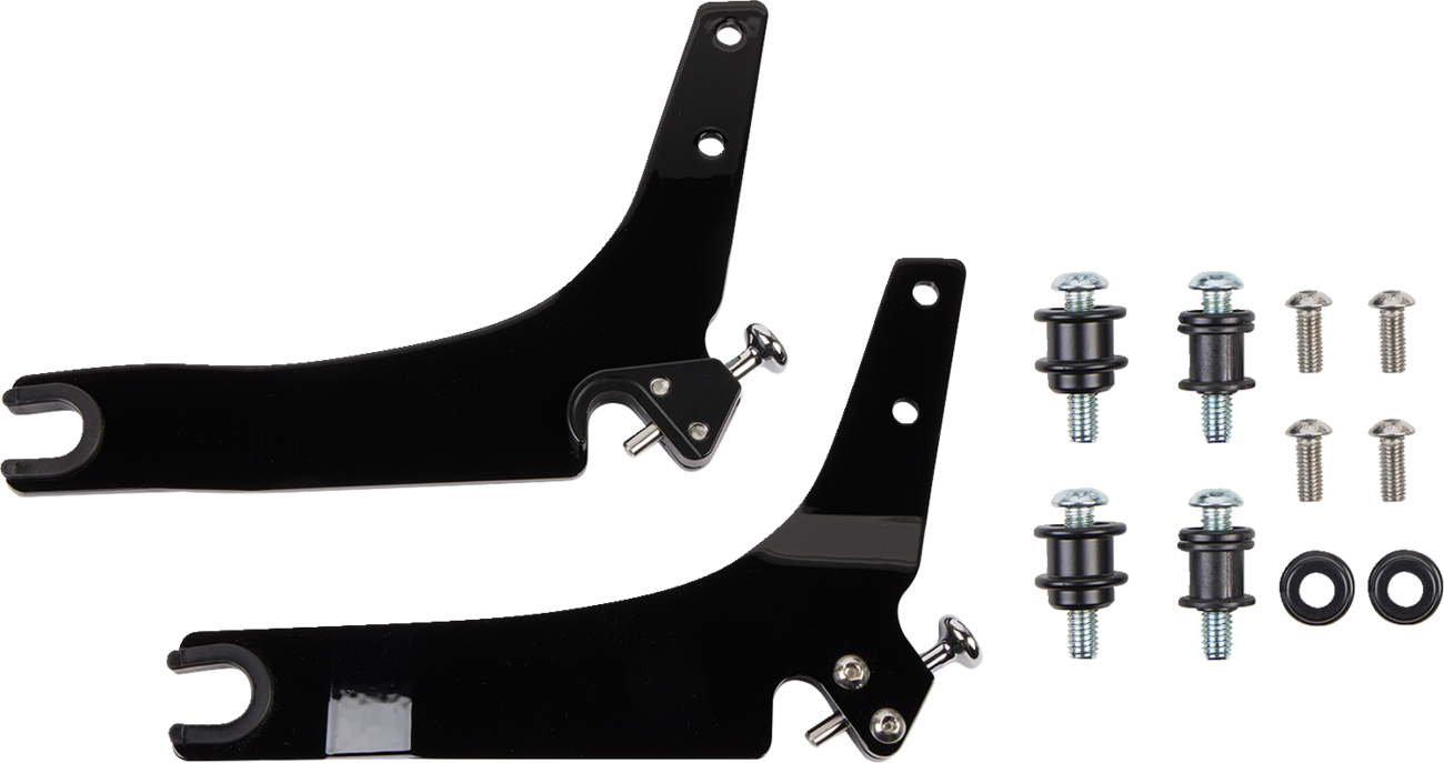 Backrest Kit - 14" - Chrome - Softail