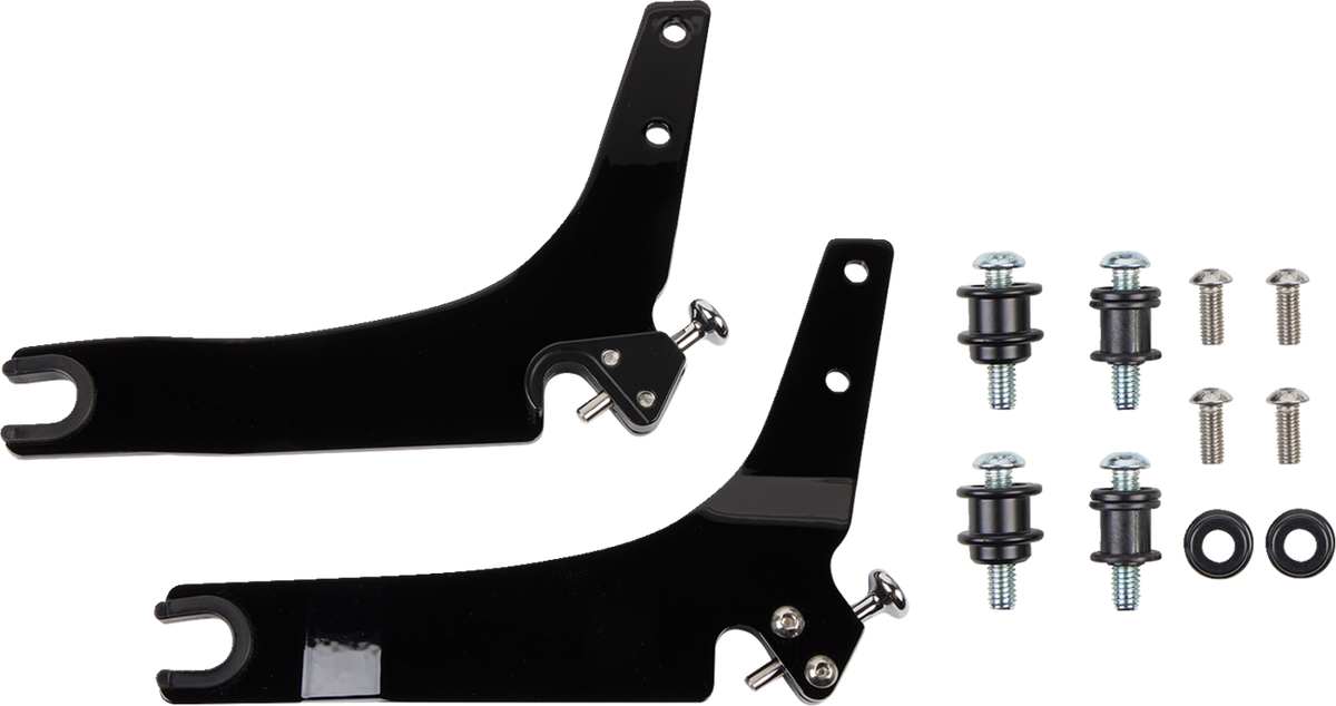 Backrest Kit - 14" - Chrome - Softail