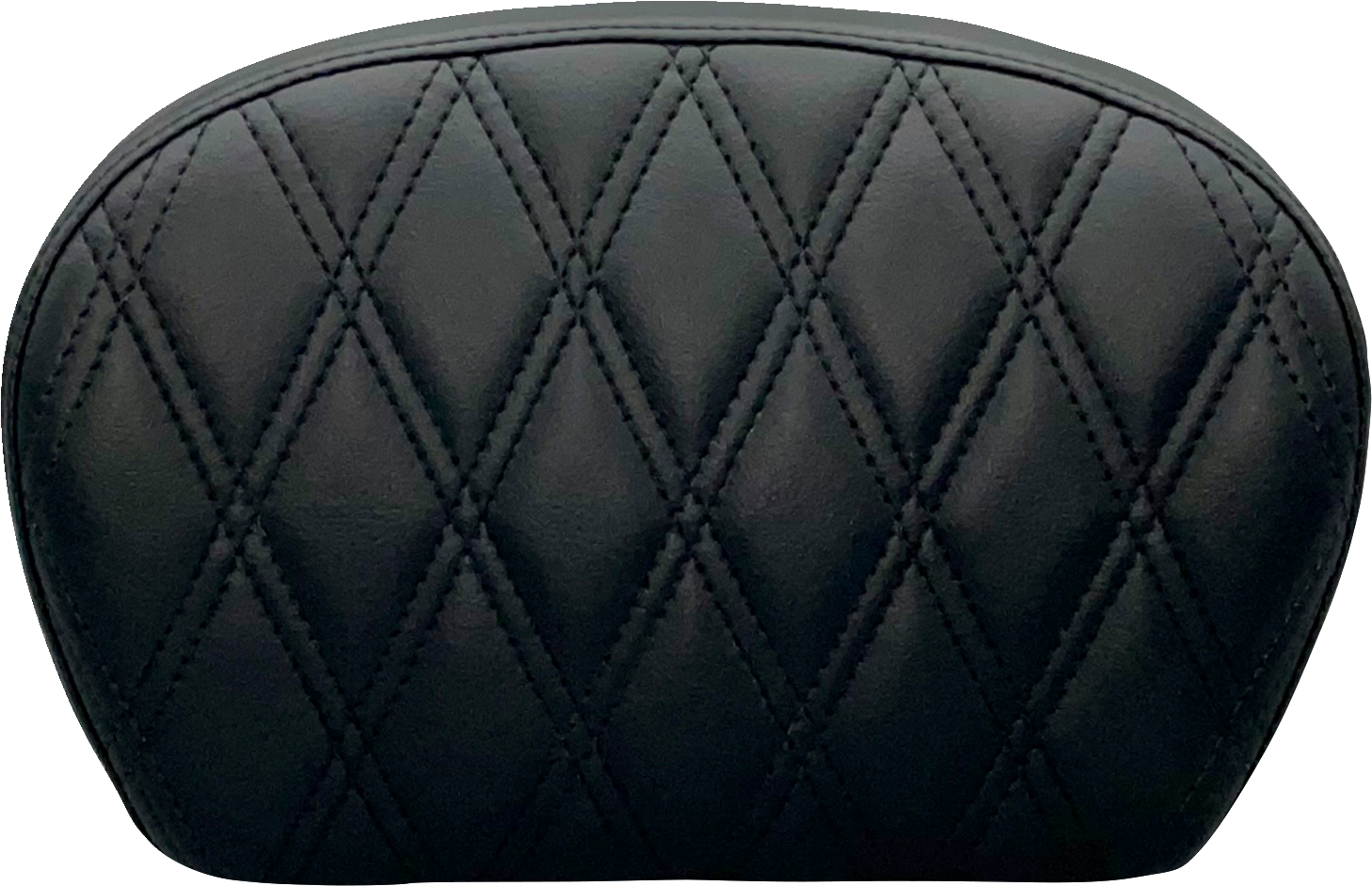 Sissy Bar Pad - Large - Vinyl - Double Diamond - Dull Black