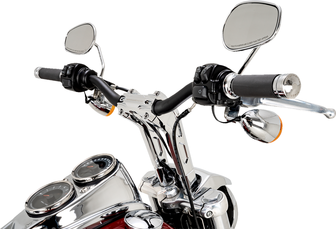 Phatbar & Riser Kit - Internal Wiring - 9" - Chrome