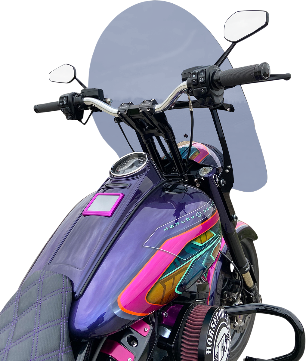 Billboard Flare® Windshield - 17-1/2" - Dark Smoke - '18-'25 Harley-Davidson®