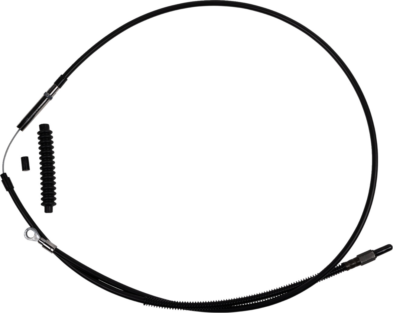 High-Efficiency Black Vinyl Clutch Cable - +6" Size