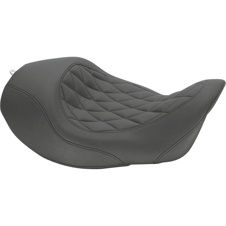 Forward Wide Tripper Solo Seat - Diamond - Black - Dyna '06-'17