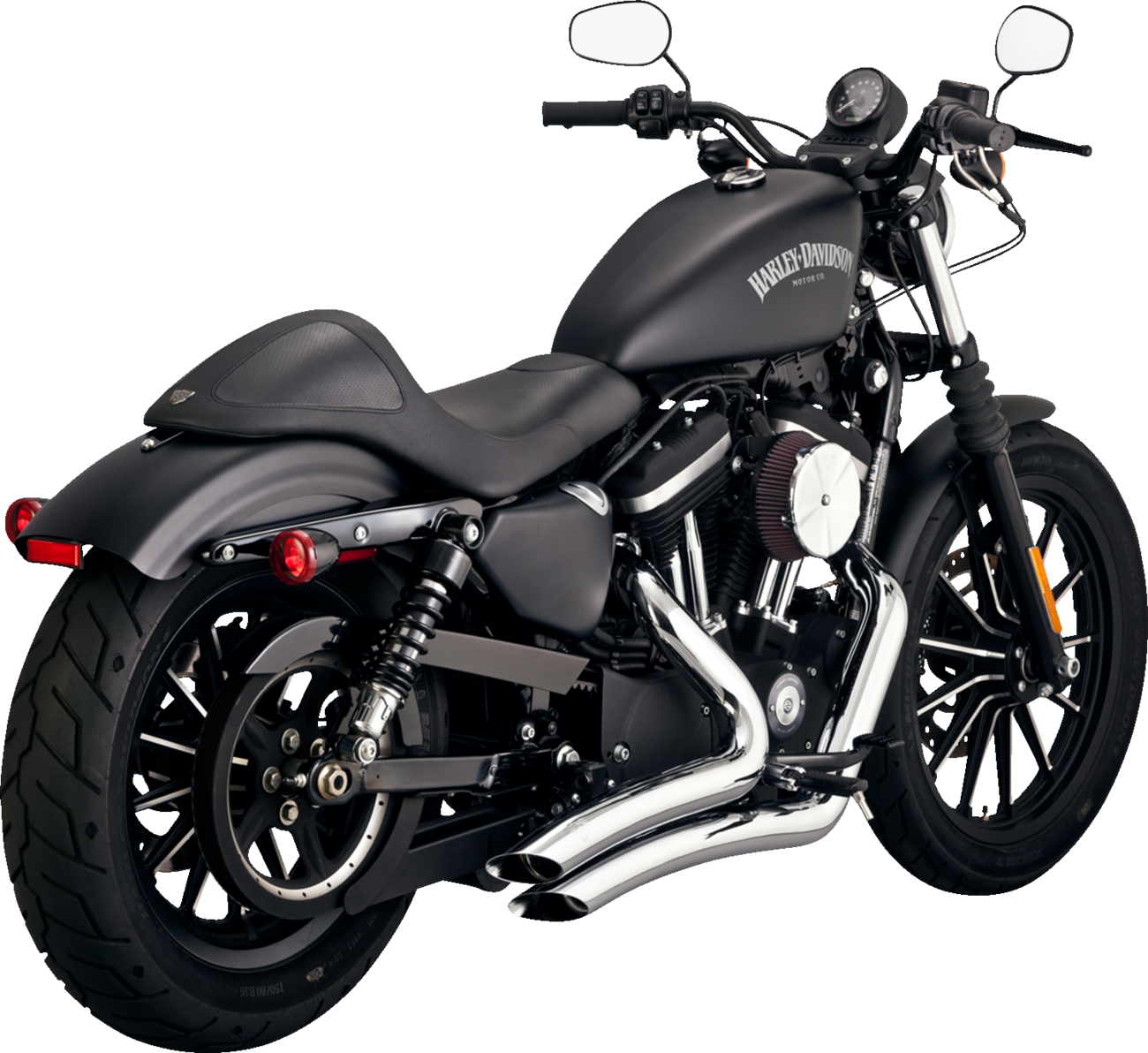 Big Radius Exhaust System - Chrome
