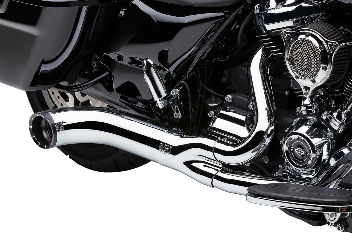 Turn Out 2-Into-1 Exhaust System - Chrome