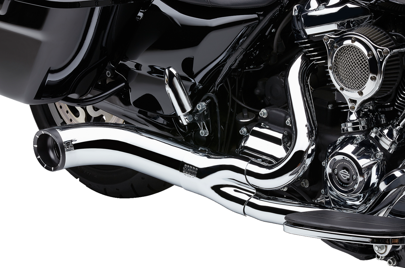 Turn Out 2-Into-1 Exhaust System - Chrome