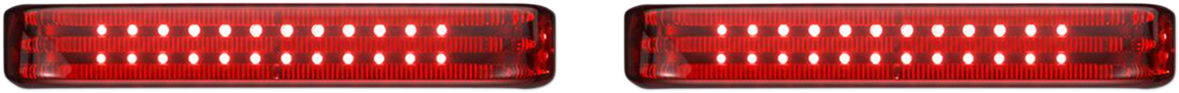 Saddlebag Lights - SS6 - Chrome/Red