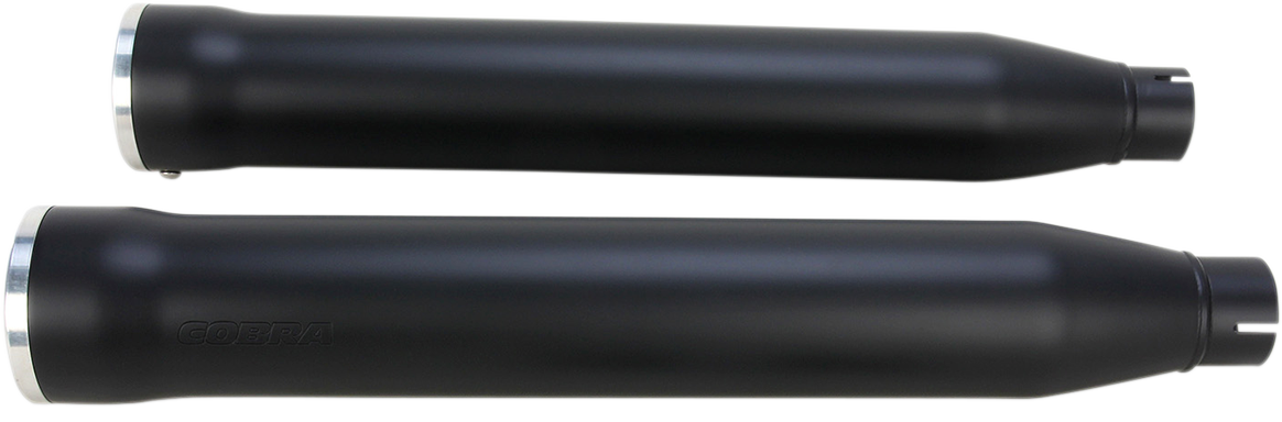 Slip-On Mufflers With Race Pro Tips - 3" - Black - '07-'17 FLSTF/FXSTD