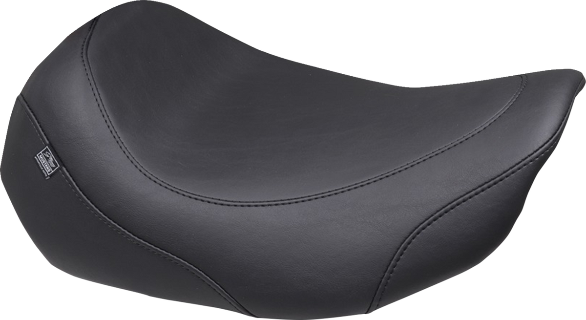 Wide Tripper™ Solo Seat - No Backrest Receiver - Black Stitch - FLT/FLH '23-'26