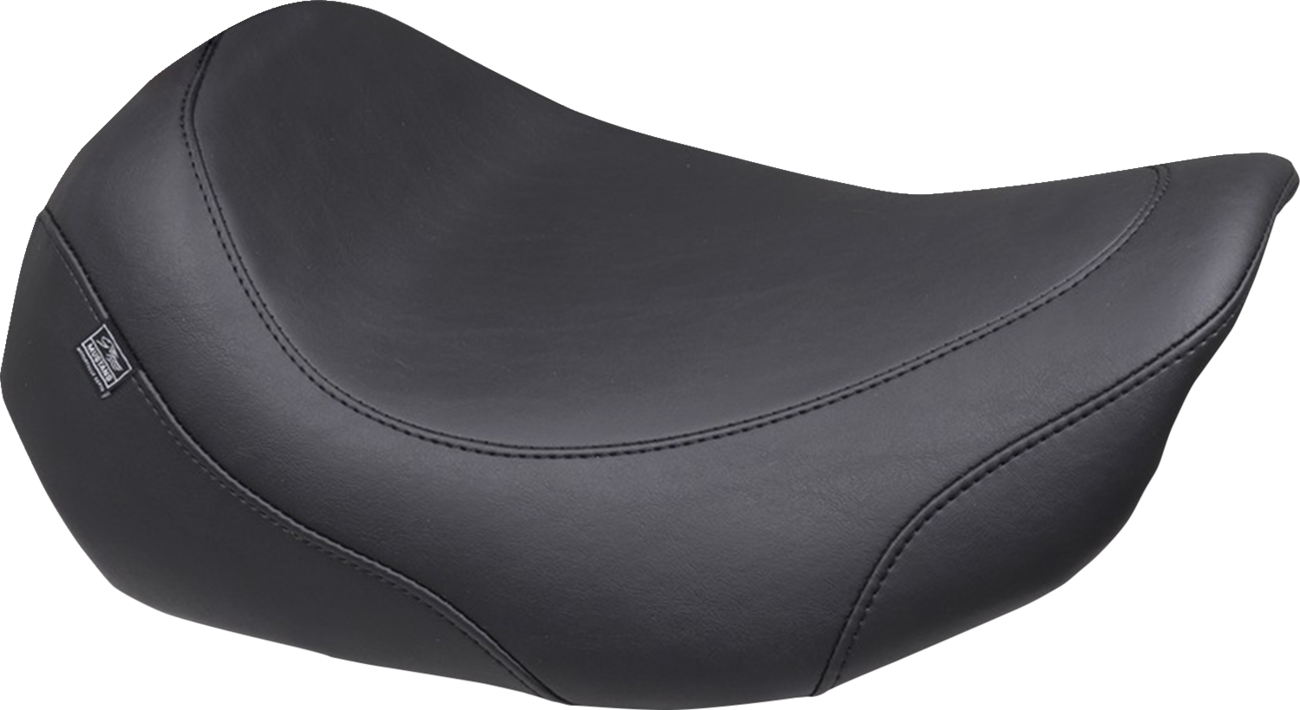Wide Tripper™ Solo Seat - No Backrest Receiver - Black Stitch - FLT/FLH '23-'26