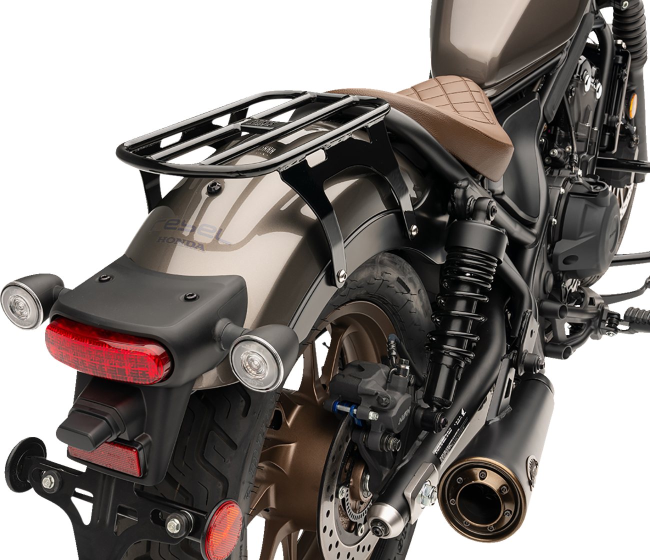 Solo Luggage Rack - Tube - Black - Rebel 300/500