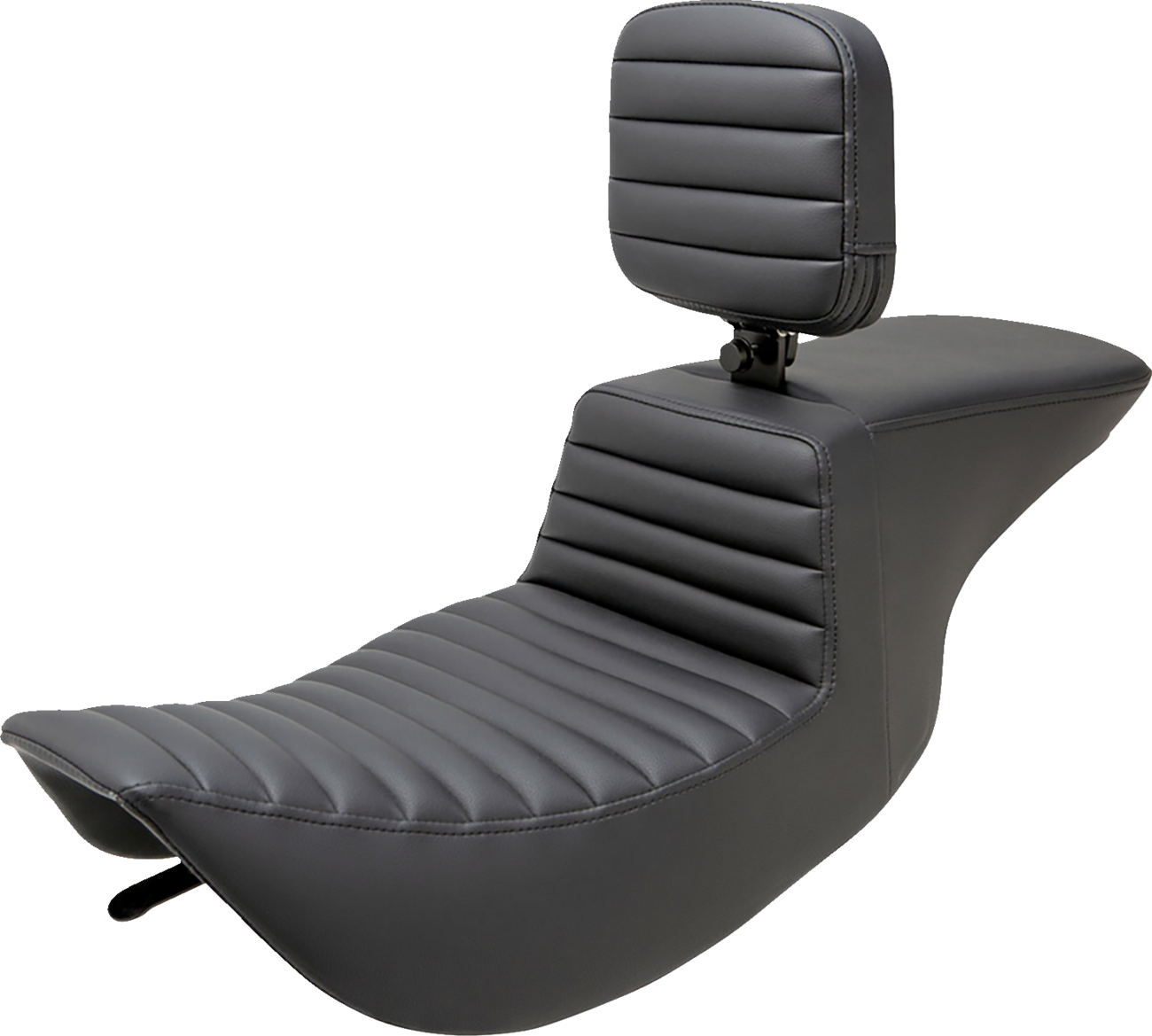 Tour Step-Up Seat - Rider Backrest - Tuck-N-Roll - FLHR/FLHX '97-'07