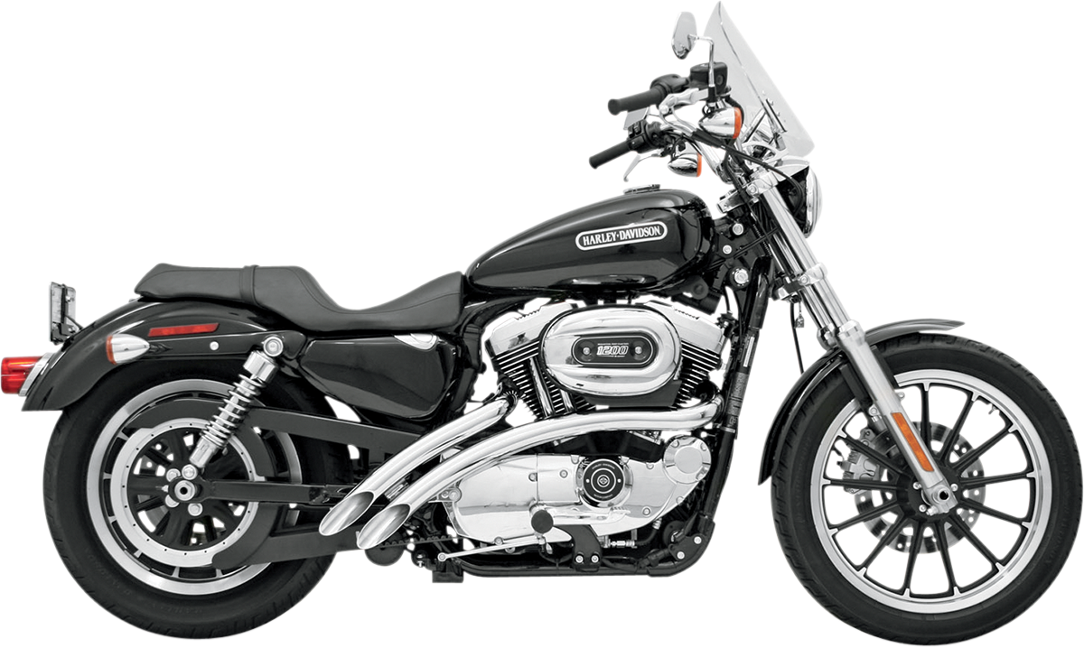 Radial Sweepers Exhaust System - Chrome - '86-'03 XL