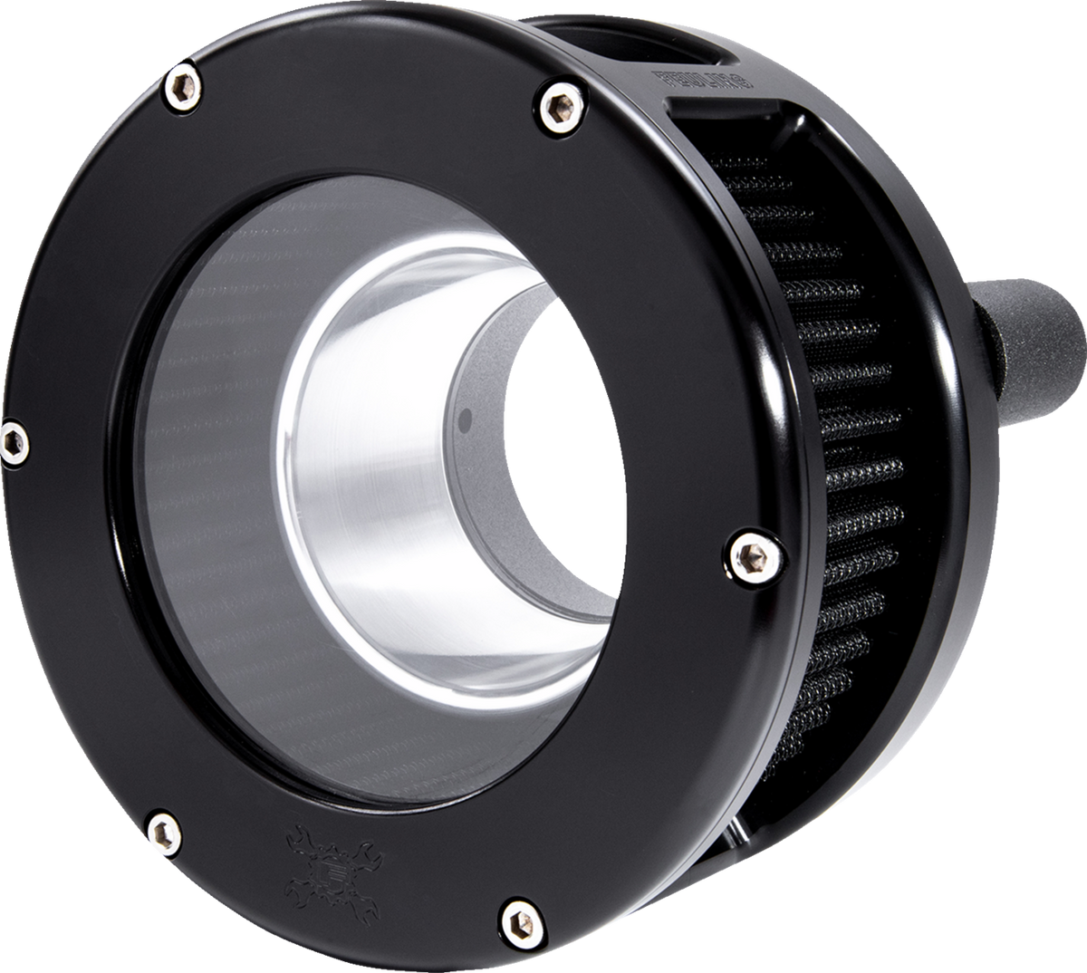 BA Series Air Cleaner Kit - Black Anodized - Black Filter