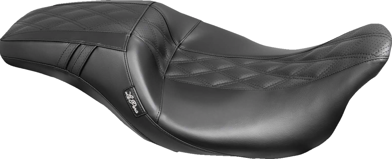 Outcast GT-2 Seat - Full-Length - W/O Backrest - Black Double Diamond - Perforated - FL '08-'23
