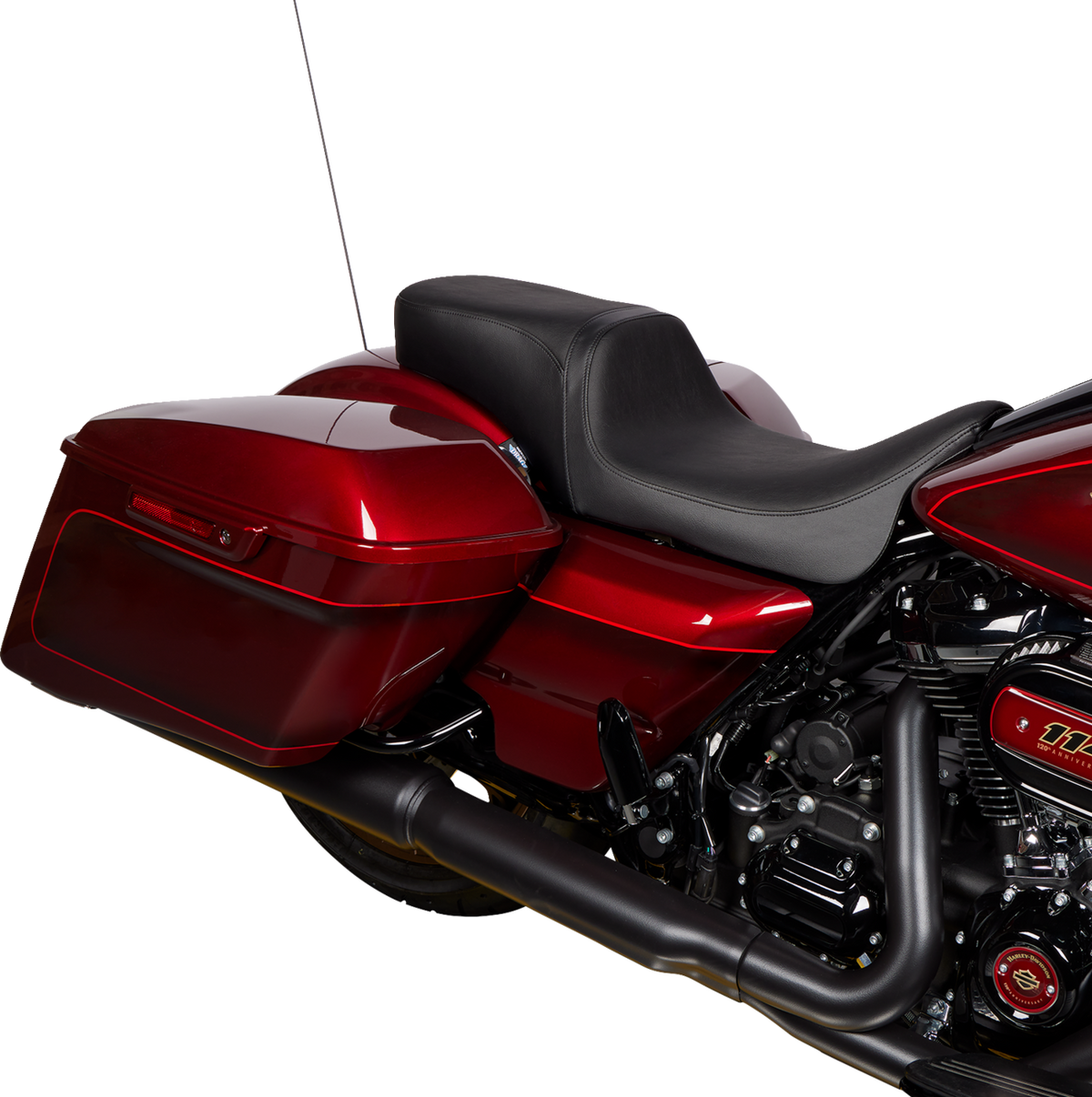 Predator 2-Up Seat - Vinyl - Black - Smooth - W/O Backrest - FLH/FLT '08-'24