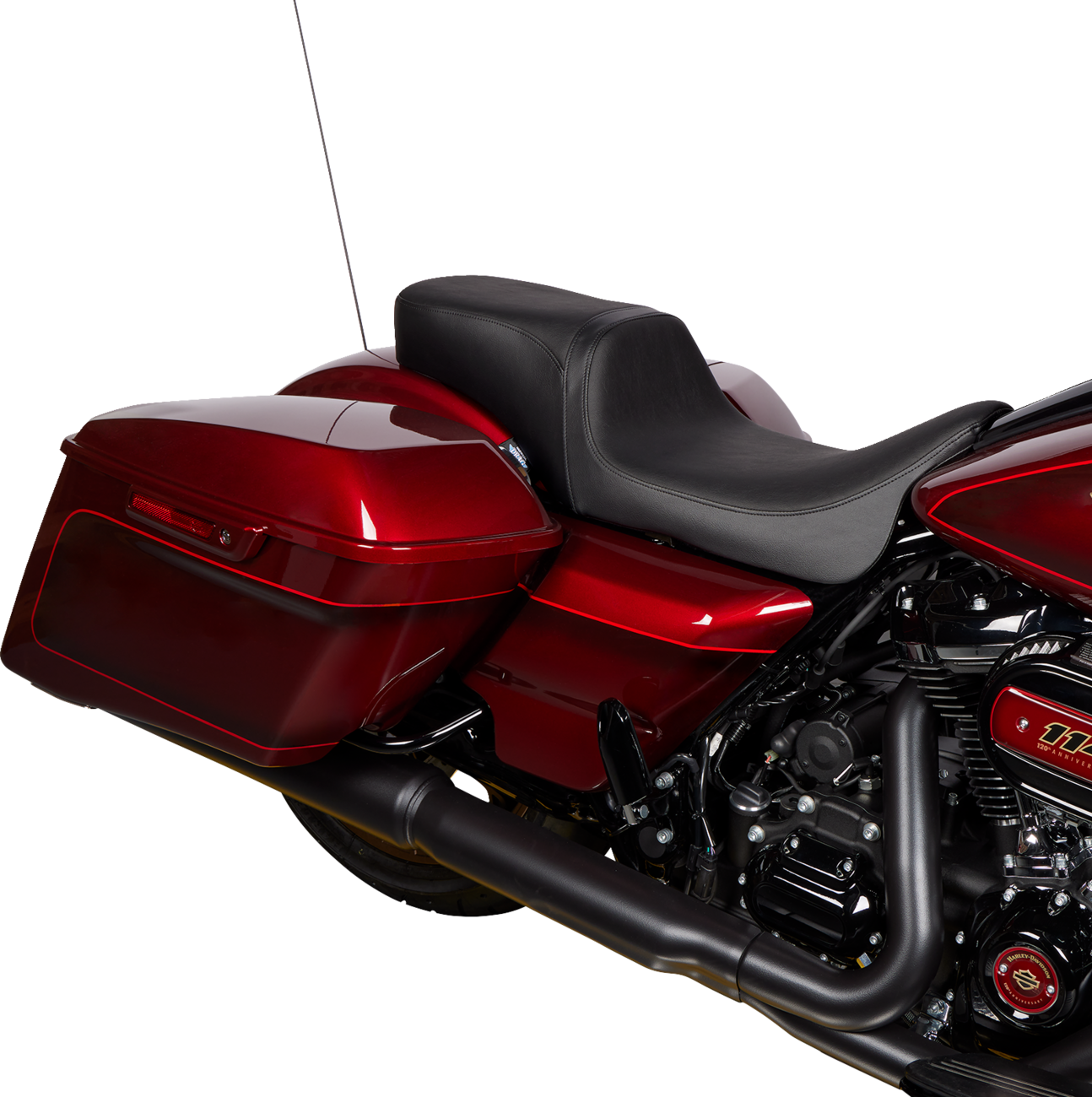 Predator 2-Up Seat - Vinyl - Black - Smooth - W/O Backrest - FLH/FLT '08-'24