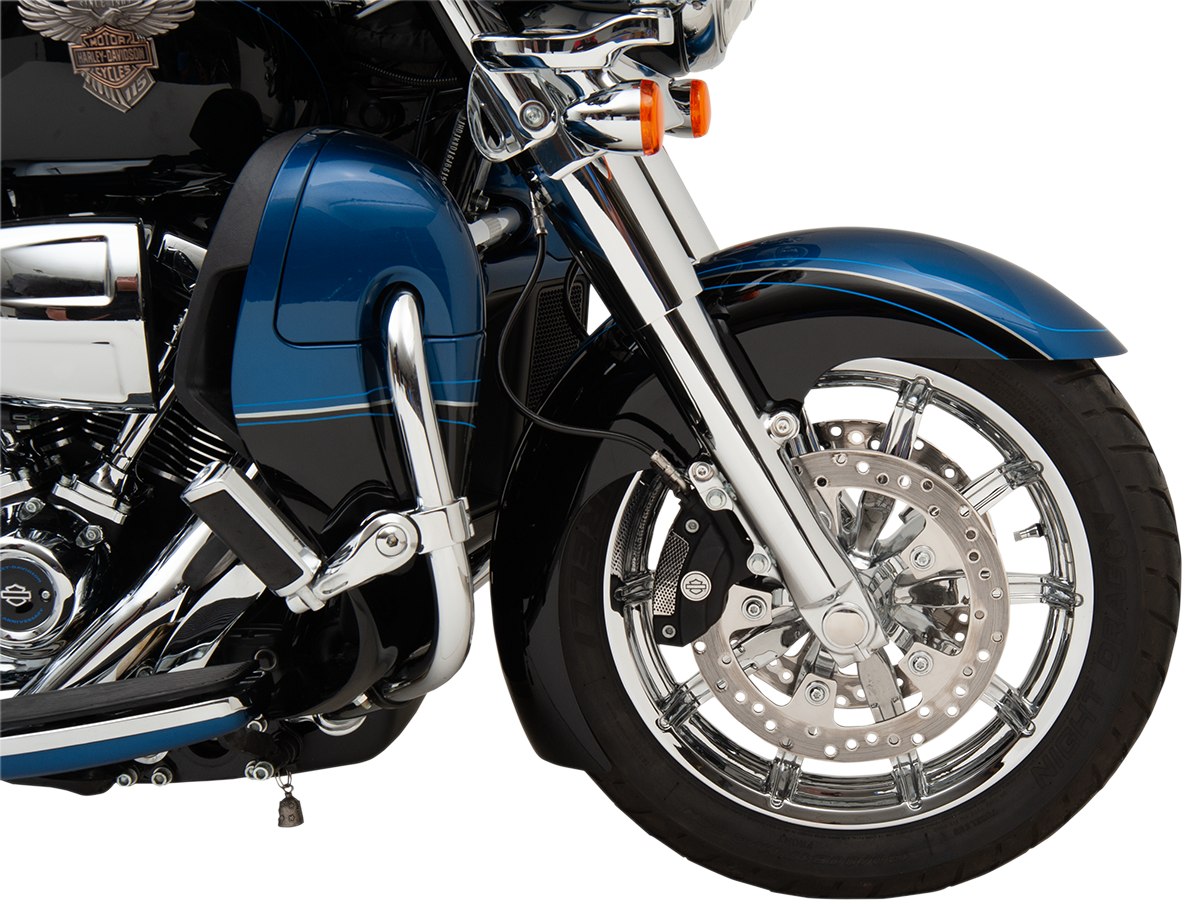 Axle Kit - Flush Mount - Front - Black W/Polished End Caps