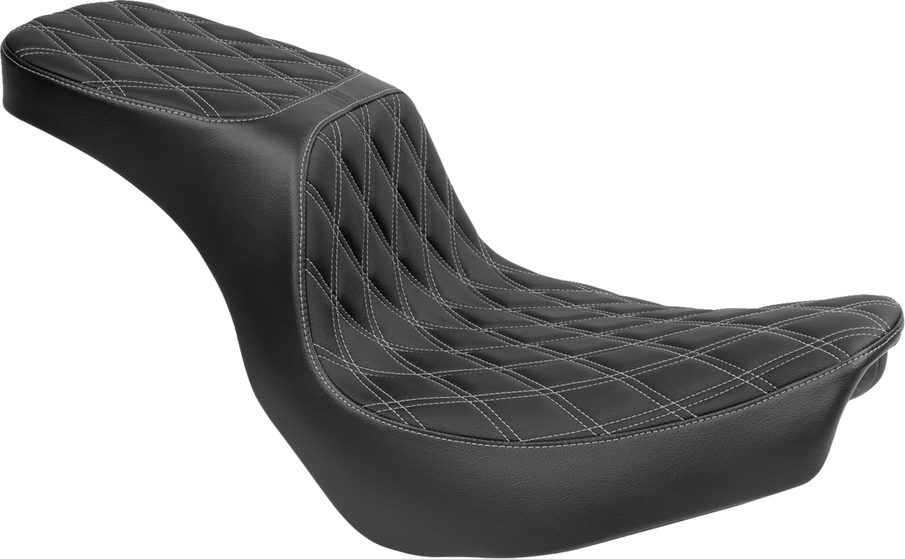 Predator 2-Up Seat - Vinyl - Double Diamond - Silver Stitching - FLSB/FXLRS '18-'24