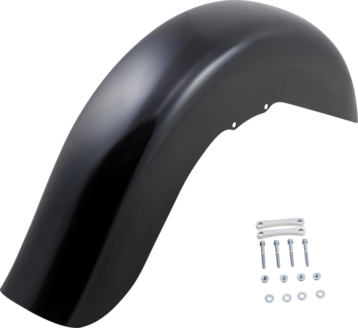 Benchmark Front Fender - Non-Raked - Black - 16"-19" - HD Touring/Trike