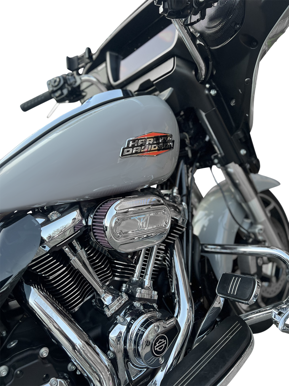 Oval Air Cleaner Kit - Chrome - Touring/Softail