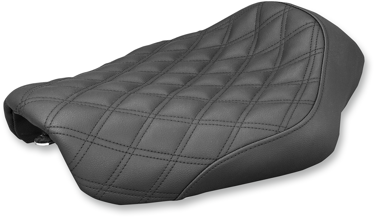 Renegade™ Solo Seat - Lattice Stitched - Black - Dyna '04-'05