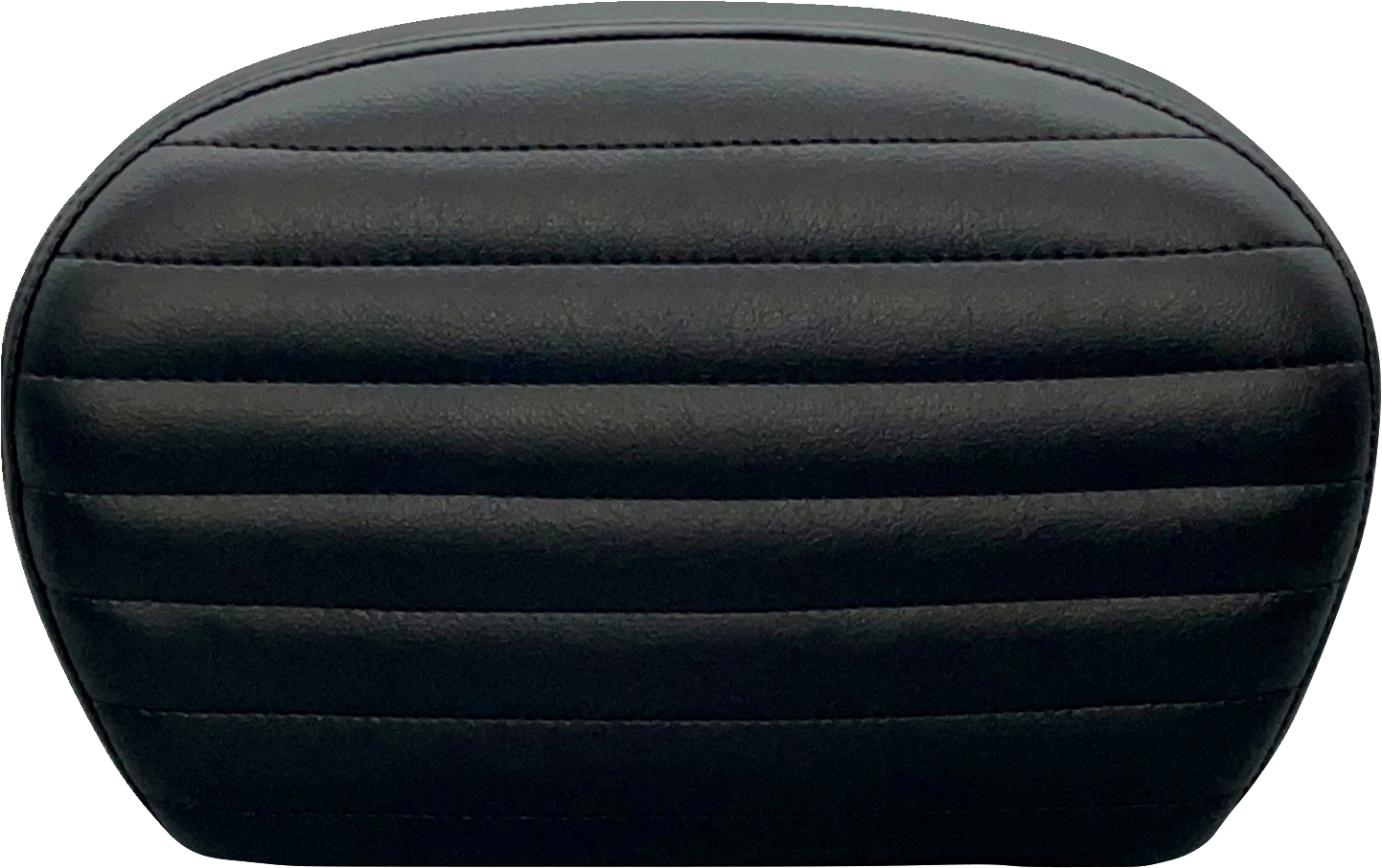 Sissy Bar Pad - Large - Pleated - Dull Black