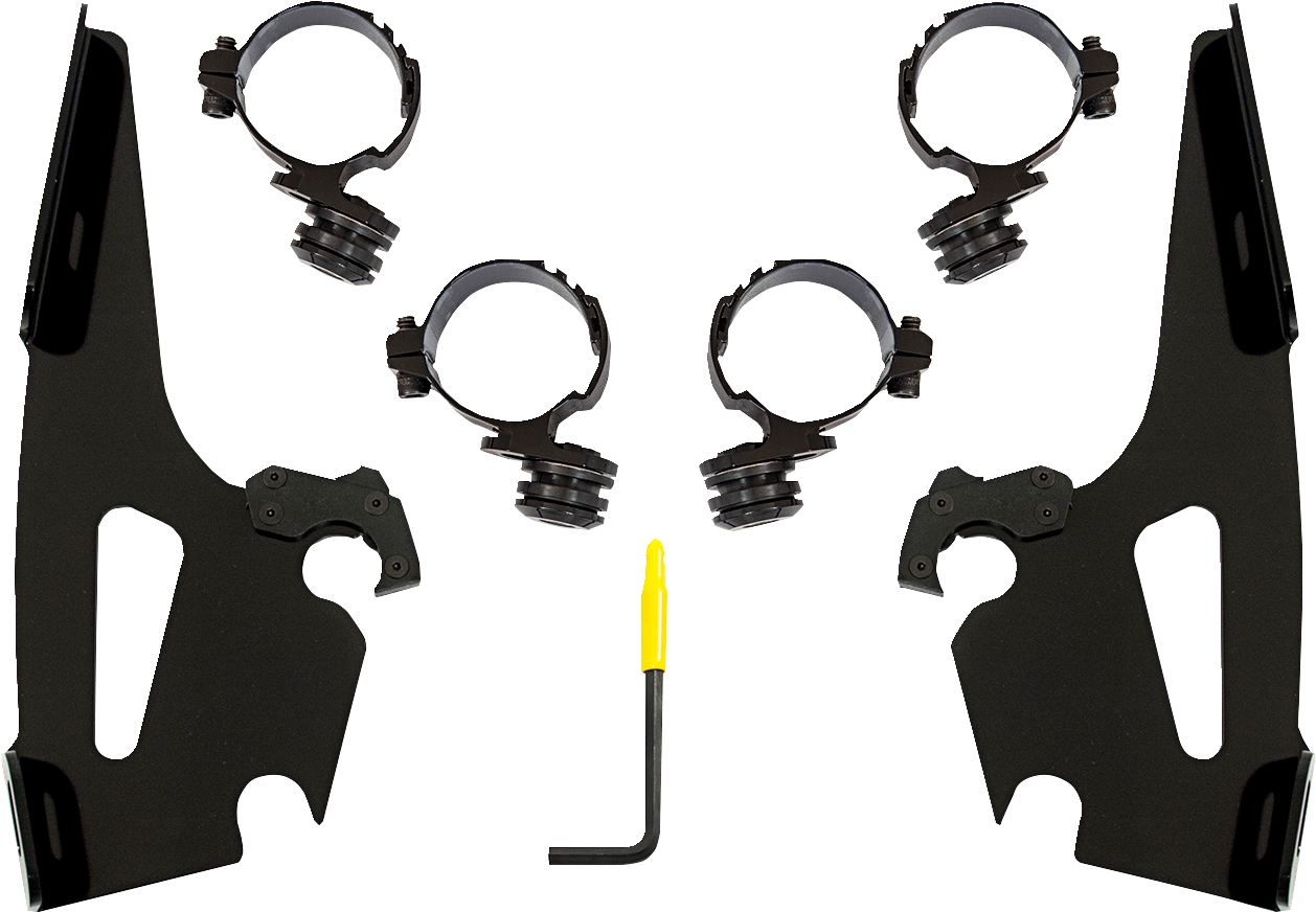 Batwing Mounting Kit - Black - Honda