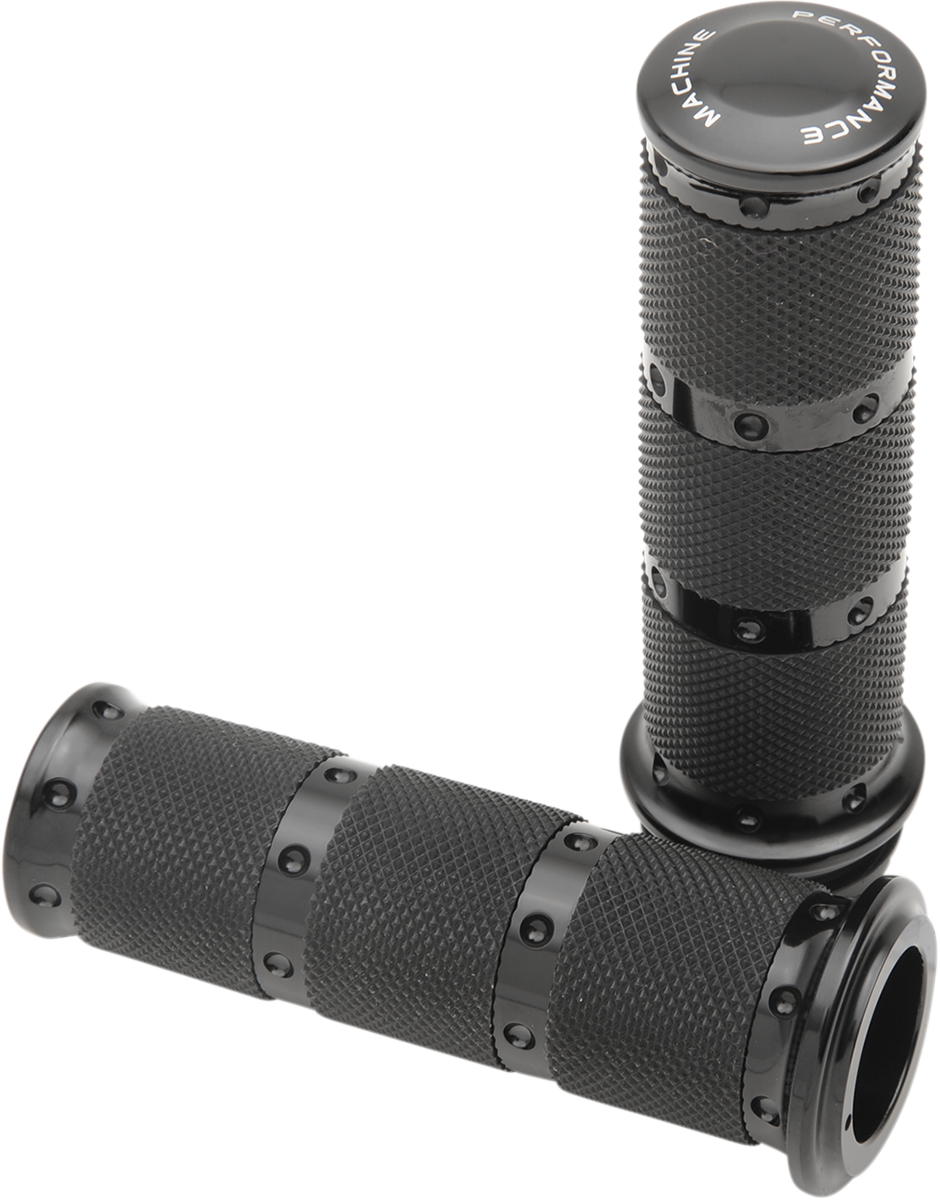 Contour XLS Renthal Wrapped Grips - TBW - Black