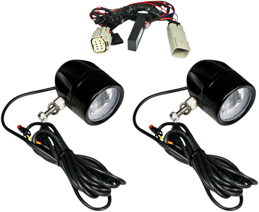 Fog Light - Black - Clear Lens