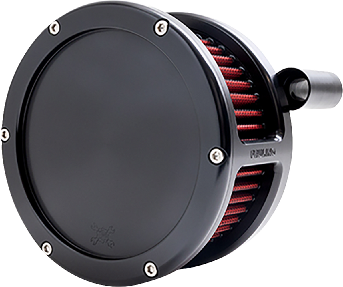 BA Air Cleaner Kit - Black With Red Filter - Twin Cam
