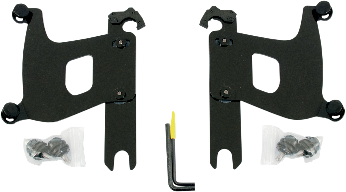 Bullet Trigger Lock Mounting Kit - Covered Forks - Without Lightbar - Black