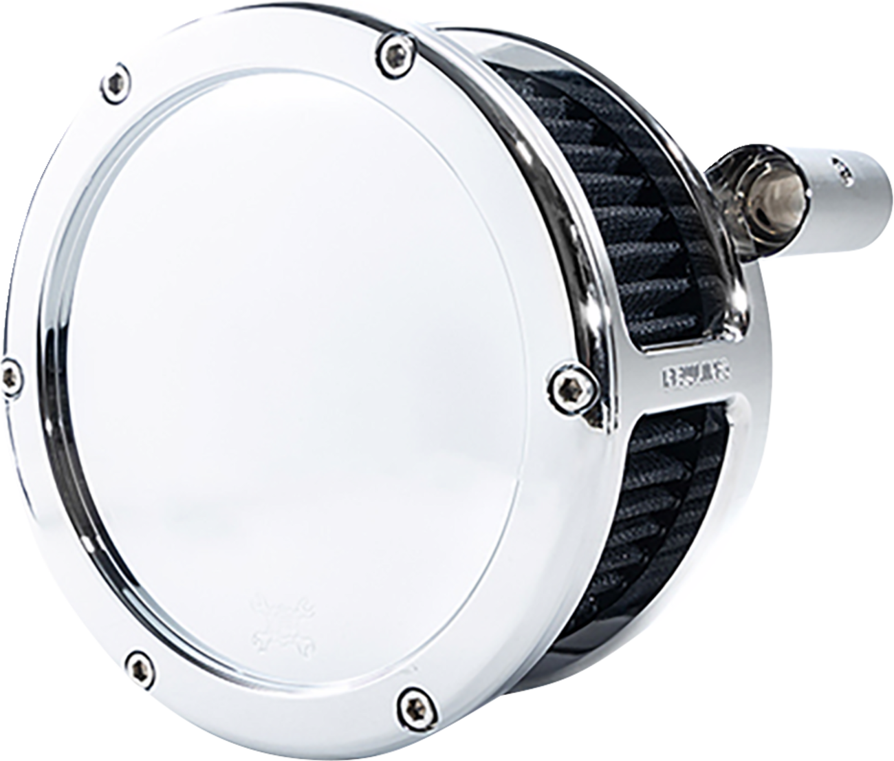 BA Air Cleaner Kit - Chrome With Black Filter - '08-'17 Dyna/Softail/Touring