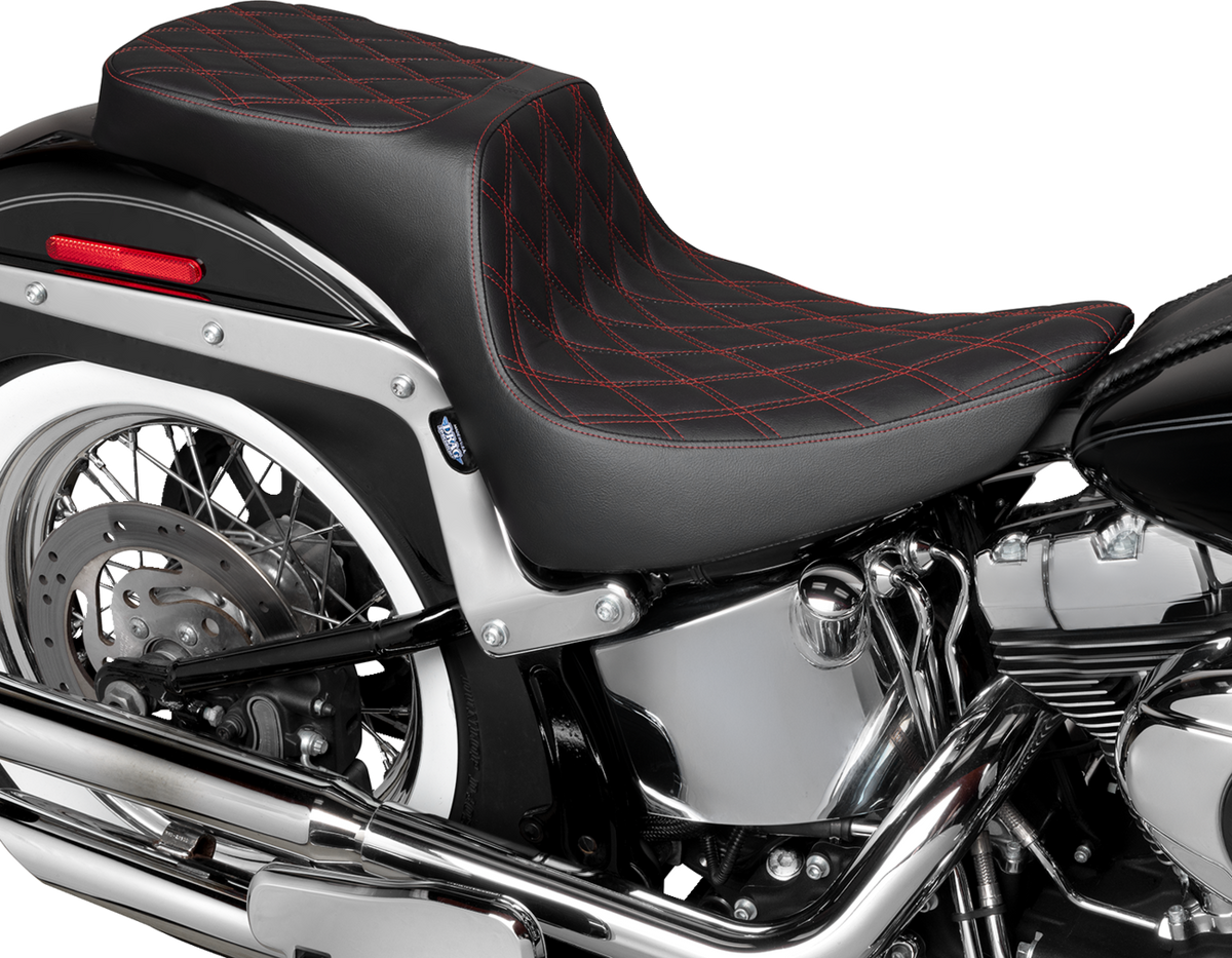 Performance Predator 2-Up Seat - Vinyl - Double Diamond - Red Thread - FL '00-'17