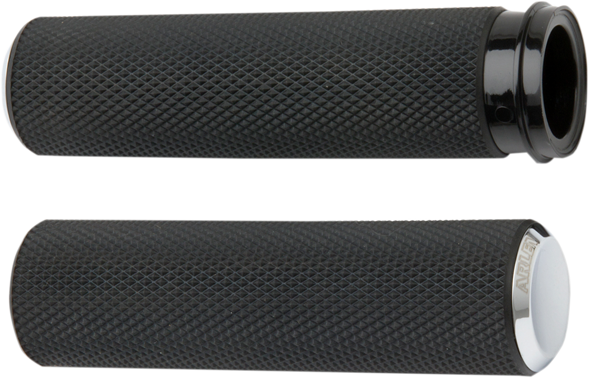Knurled Grips - TBW - Chrome