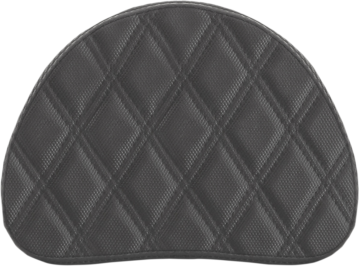 Sissy Bar Pad - Lattice Stitched - Black - Universal