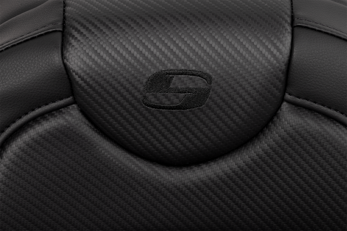 Roadsofa™ Extended Reach Seat - Carbon Fiber - Black Stitch - Without Backrest - FL '08-'24