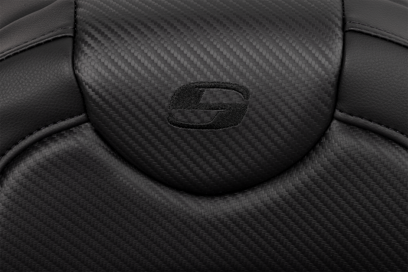 Roadsofa™ Extended Reach Seat - Carbon Fiber - Black Stitch - Without Backrest - FL '08-'24