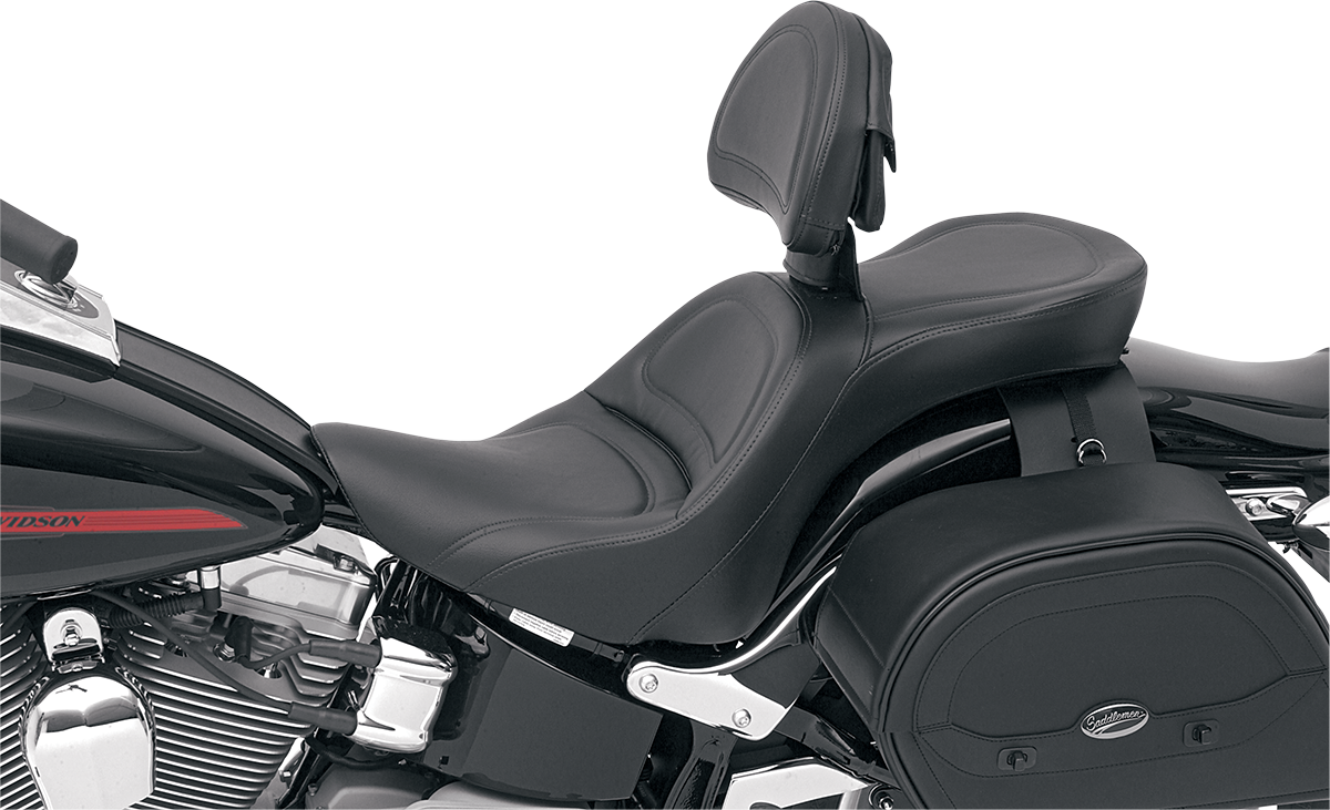 Seat - Explorer™ - With Backrest - Stitched - Black - FL/FX '06-'17