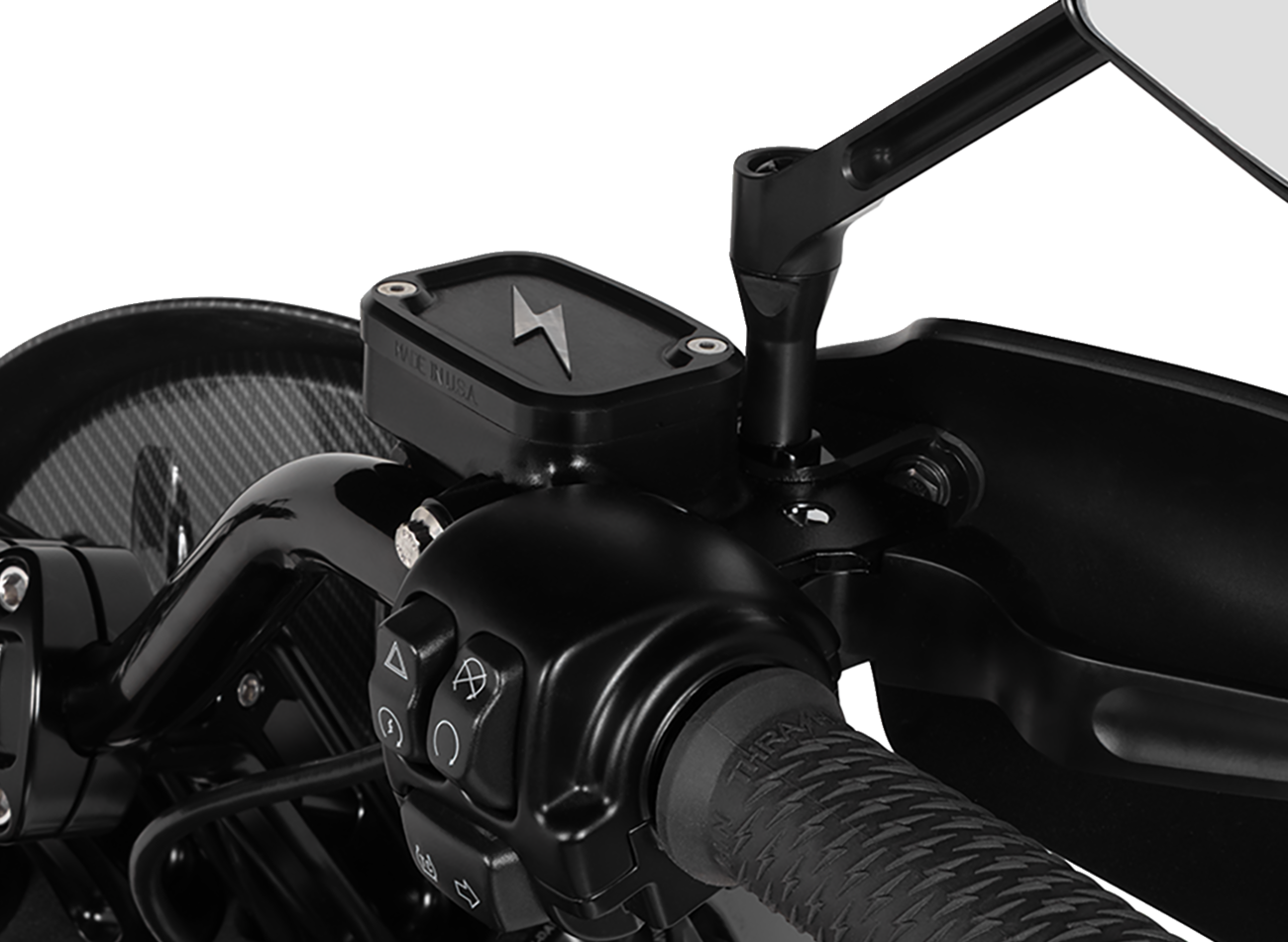 Master Cylinder Cover - Brake - Front - Black/Twice-Cut