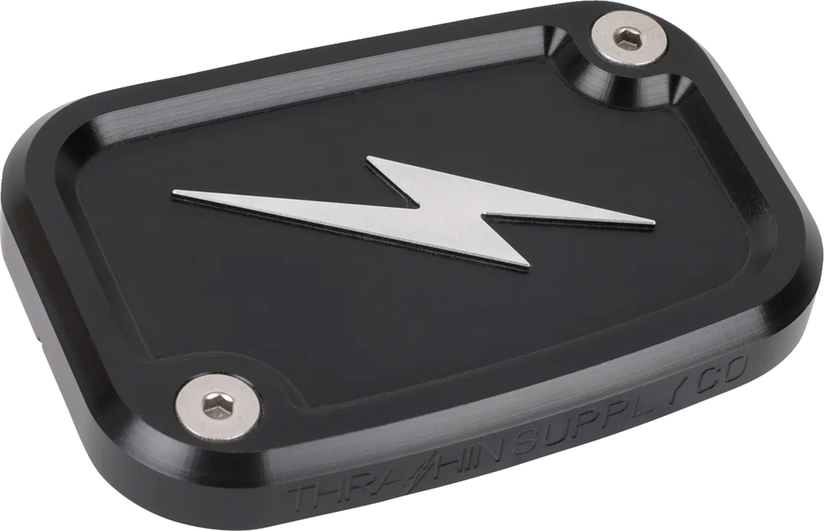 Master Cylinder Cover - Brake - Front - Black/Twice-Cut