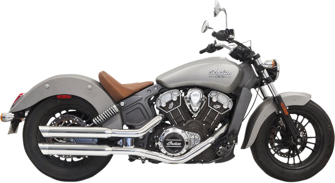 Slip-On Mufflers - 3" - Billet End Cap - Chrome