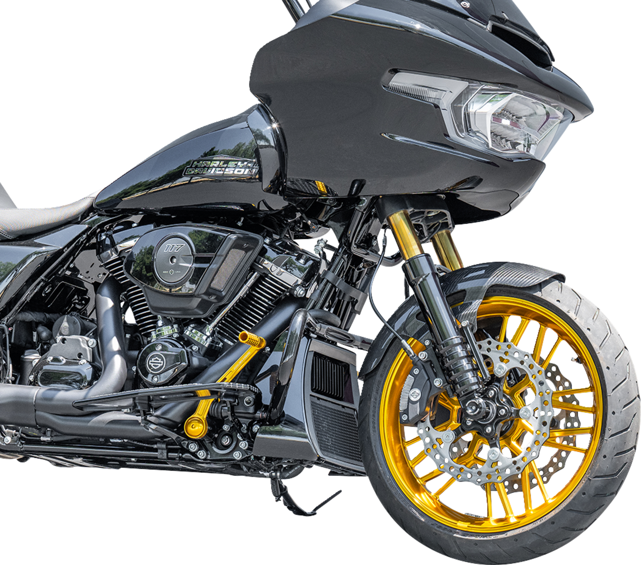 Front Fender - Cafe - 19" - Carbon Fiber - FLT '24-'25